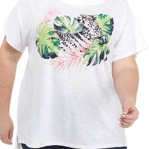 New Kim Rogers Tropical Top Size 1X